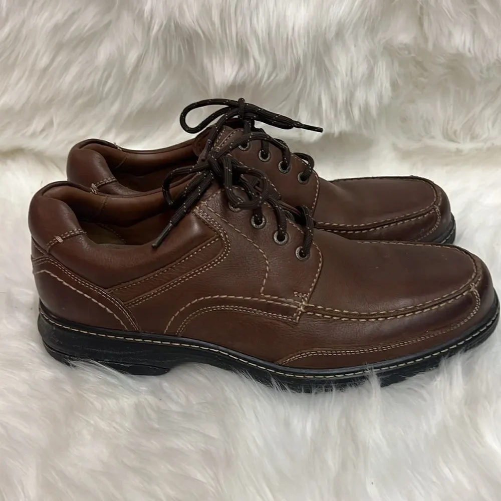 Johnston & Murphy Colvard Moc Toe XC4 Mahogany Leather Loafer‎ Size 9 B27